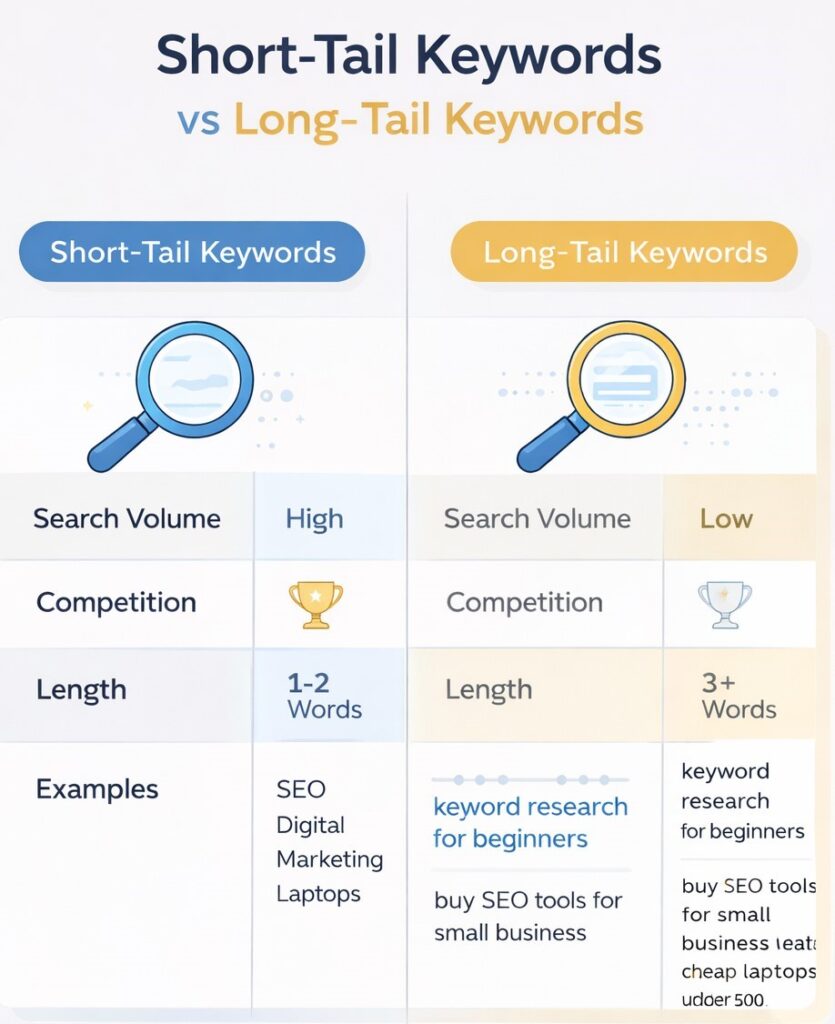 short-tail-vs-long-tail-keywords keyword research guide: short-tail vs. long-tail keywords